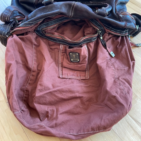 Sissi Rossi brown leather shoulder bag EUC - Picture 6 of 8